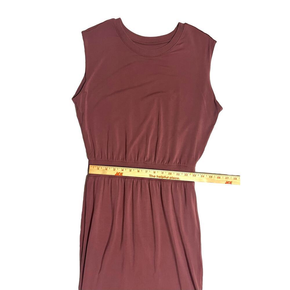 Athleta Santorini Cinch Dress Size Small Mauve Dusty Rose Pink Sleeveless Lined - Picture 8 of 14